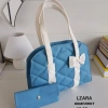 Μπλε τσάντα με πορτοφόλι