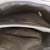 Άνετη δερμάτινη τσάντα με δύο διαμερίσματα με ξεχωριστά φερμουάρ και εξωτερική τσέπη