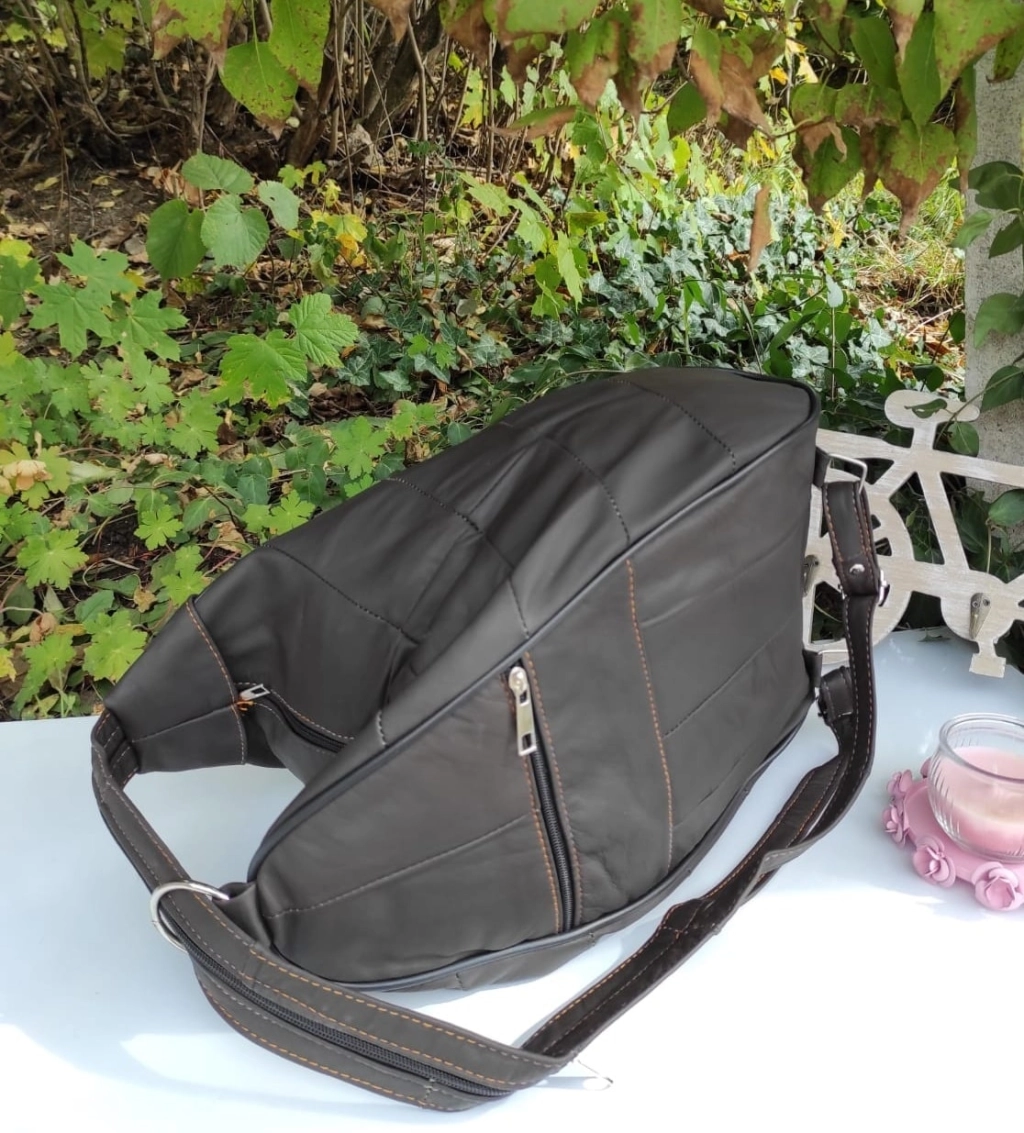 Large bag - genuine leather backpack