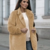 Топло палто с дълъг косъм в три цвята