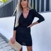 women's black dress