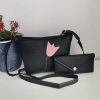 Black small bag with 3 compartments LZARA