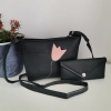 Black small bag with 3 compartments LZARA