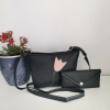 Black small bag with 3 compartments LZARA