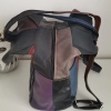 Genuine leather backpack with many pockets