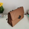 Comfortable leather bag with two compartments with separate zippers and an outer pocket