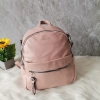 Comfortable backpack - bag with zipper on the back handles, short handles and pockets