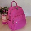 Comfortable backpack - bag with zipper on the back handles, short handles and pockets