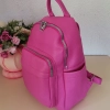 Comfortable backpack - bag with zipper on the back handles, short handles and pockets