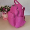 Comfortable backpack - bag with zipper on the back handles, short handles and pockets