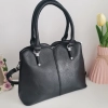 Comfortable leather bag with two compartments with separate zippers and an outer pocket