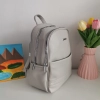 Comfortable backpack - bag with zipper on the back handles, short handles and pockets