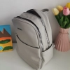 Comfortable backpack - bag with zipper on the back handles, short handles and pockets