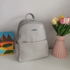 Comfortable backpack - bag with zipper on the back handles, short handles and pockets