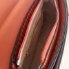 Comfortable leather bag with two compartments with separate zippers and an outer pocket