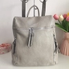 Comfortable backpack - bag with zipper on the back handles, short handles and pockets