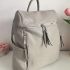 Comfortable backpack - bag with zipper on the back handles, short handles and pockets