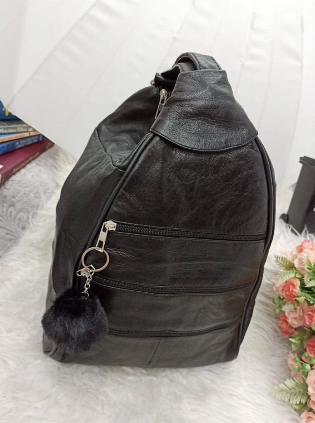 Раница- чанта от естествена кожа