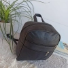 Lovely genuine leather backpack with 4 zip pockets