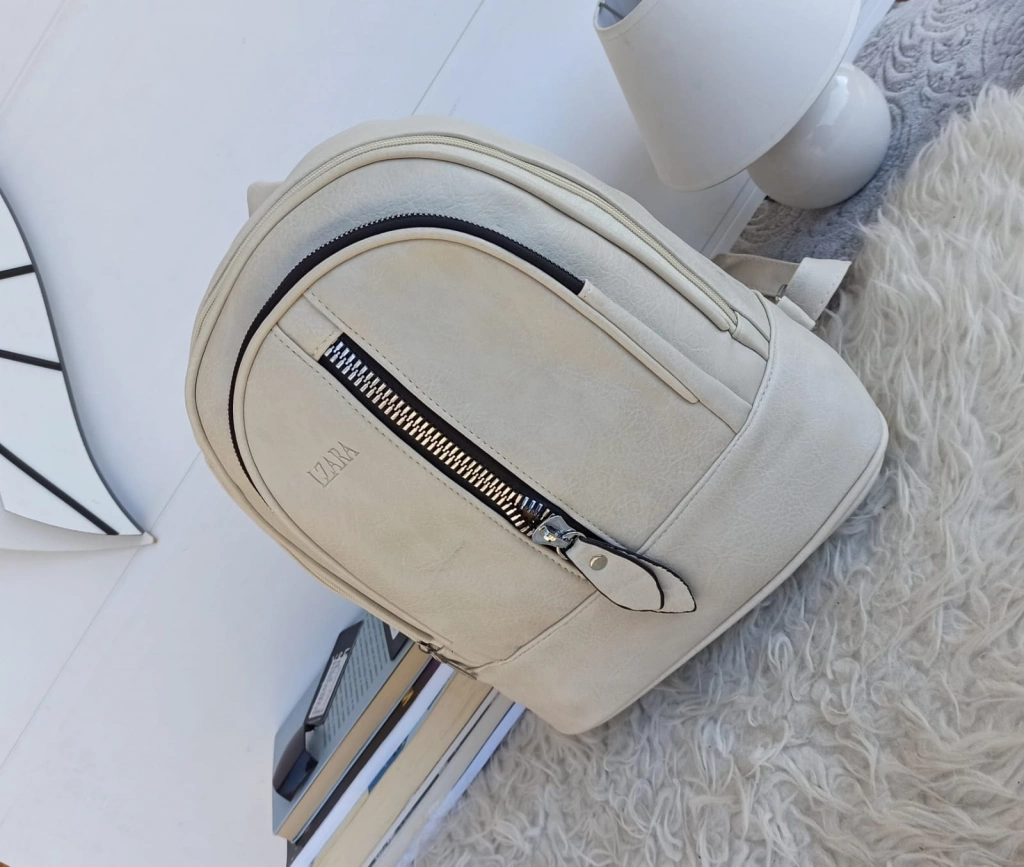 Lovely backpack made of thick soft leather