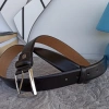 Great leather belt with comfortable and strong buckle