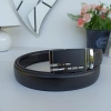 Great leather belt with comfortable and strong buckle